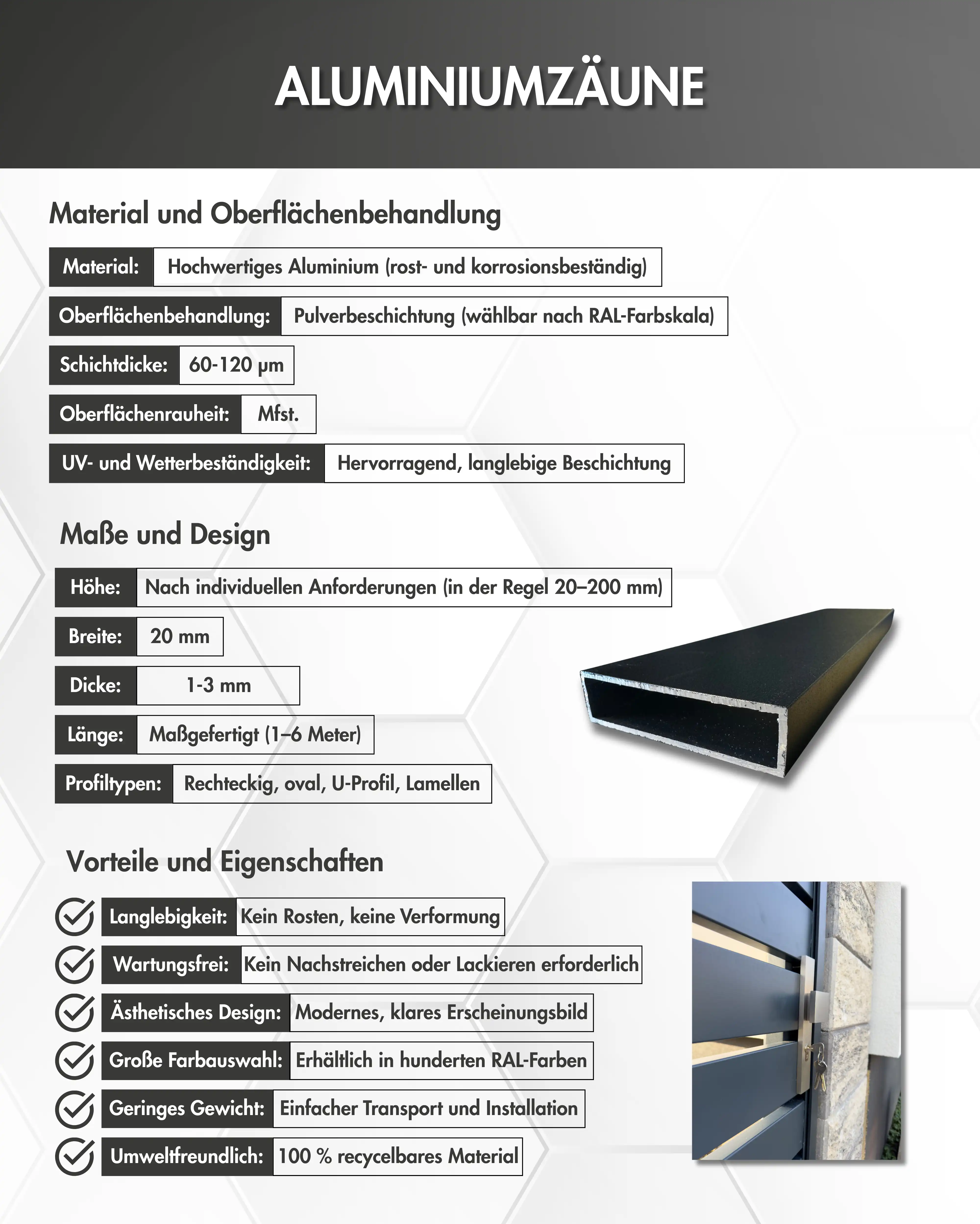 Aluminiumzaun 2